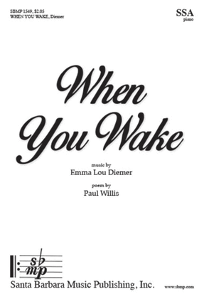 Book cover for When You Wake - SSA Octavo
