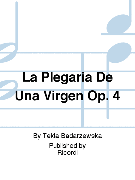 La Plegaria De Una Virgen Op. 4