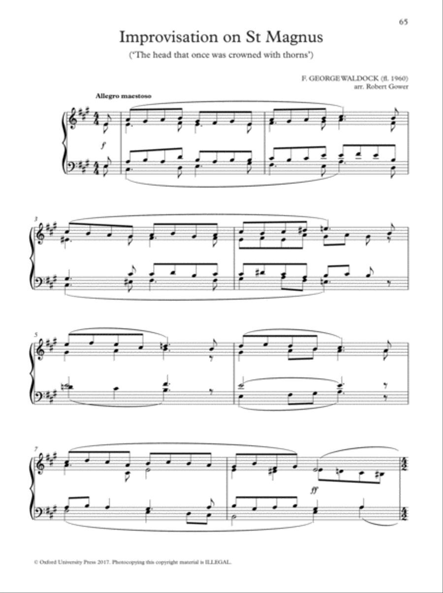 Oxford Book of Lent and Easter Organ Music for Manuals Organ Solo scores gallery preview page 65