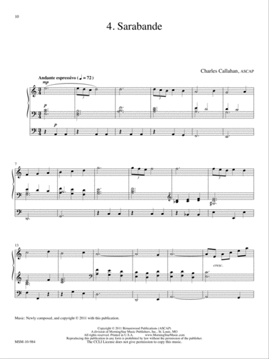 Suite in Classic Style Suite in Classic Style Organ scores gallery preview page 5