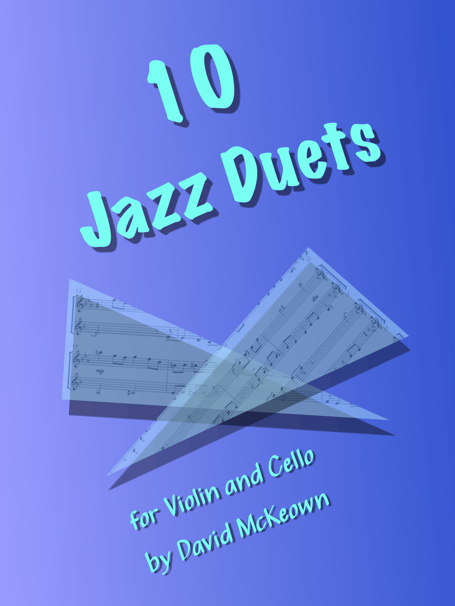 10 Jazz Duets for Violin and Cello String Duet scores gallery preview page 1