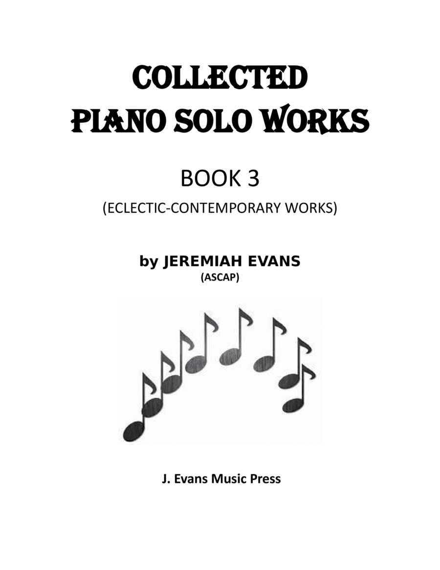 Collected Piano Solo Works, Book 3 (Eclectic Contemporary Works) image number null
