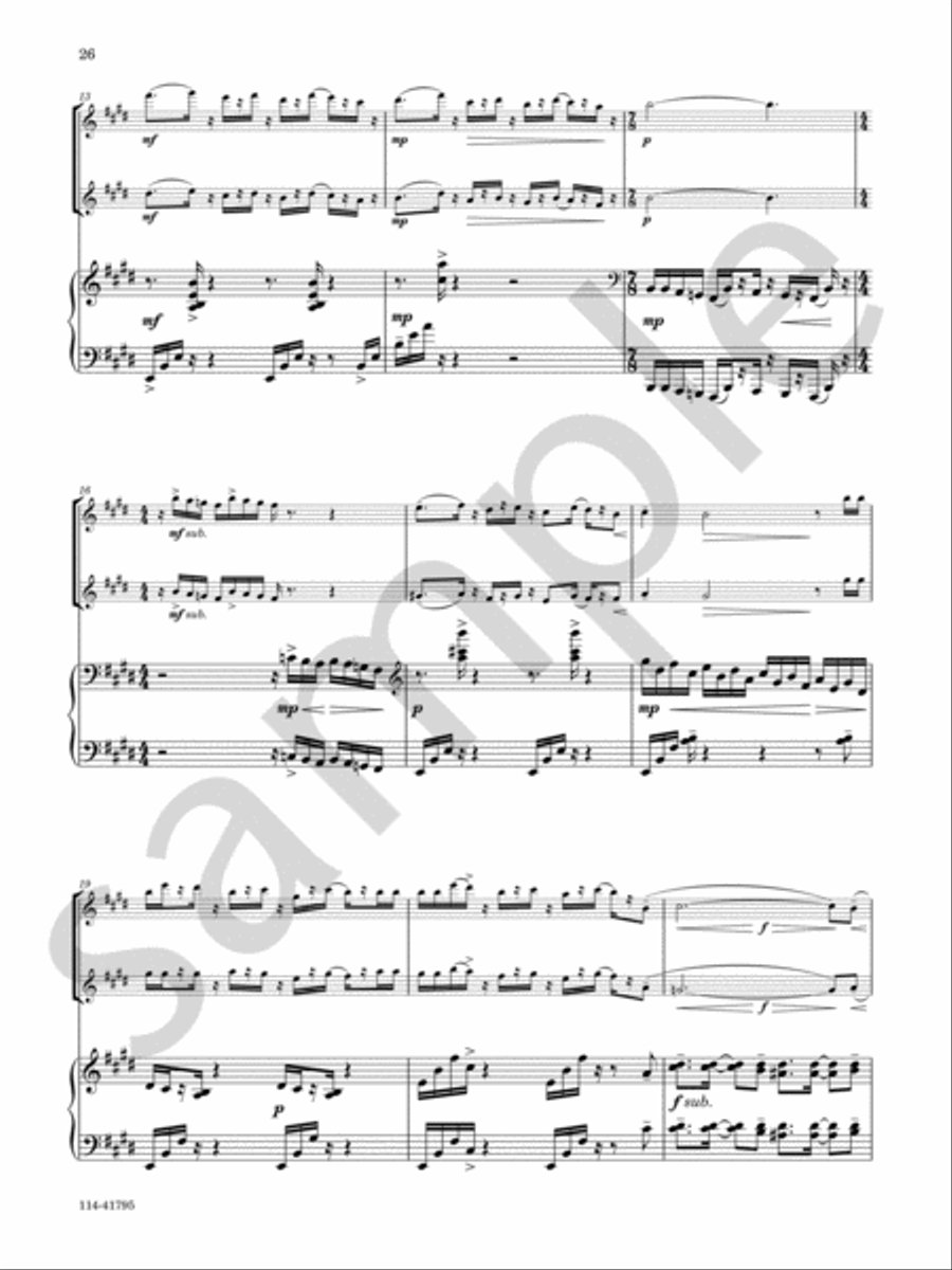 Accident Prone Accident Prone Flute Duet scores gallery preview page 14