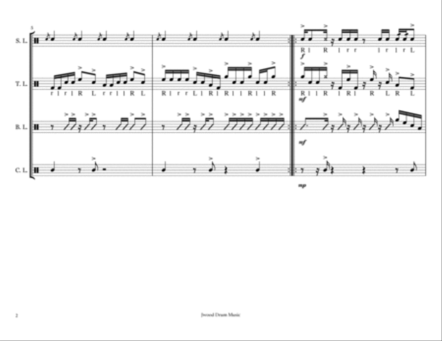 Drumline Cadence Marching Band Collection Marching Band scores gallery preview page 5