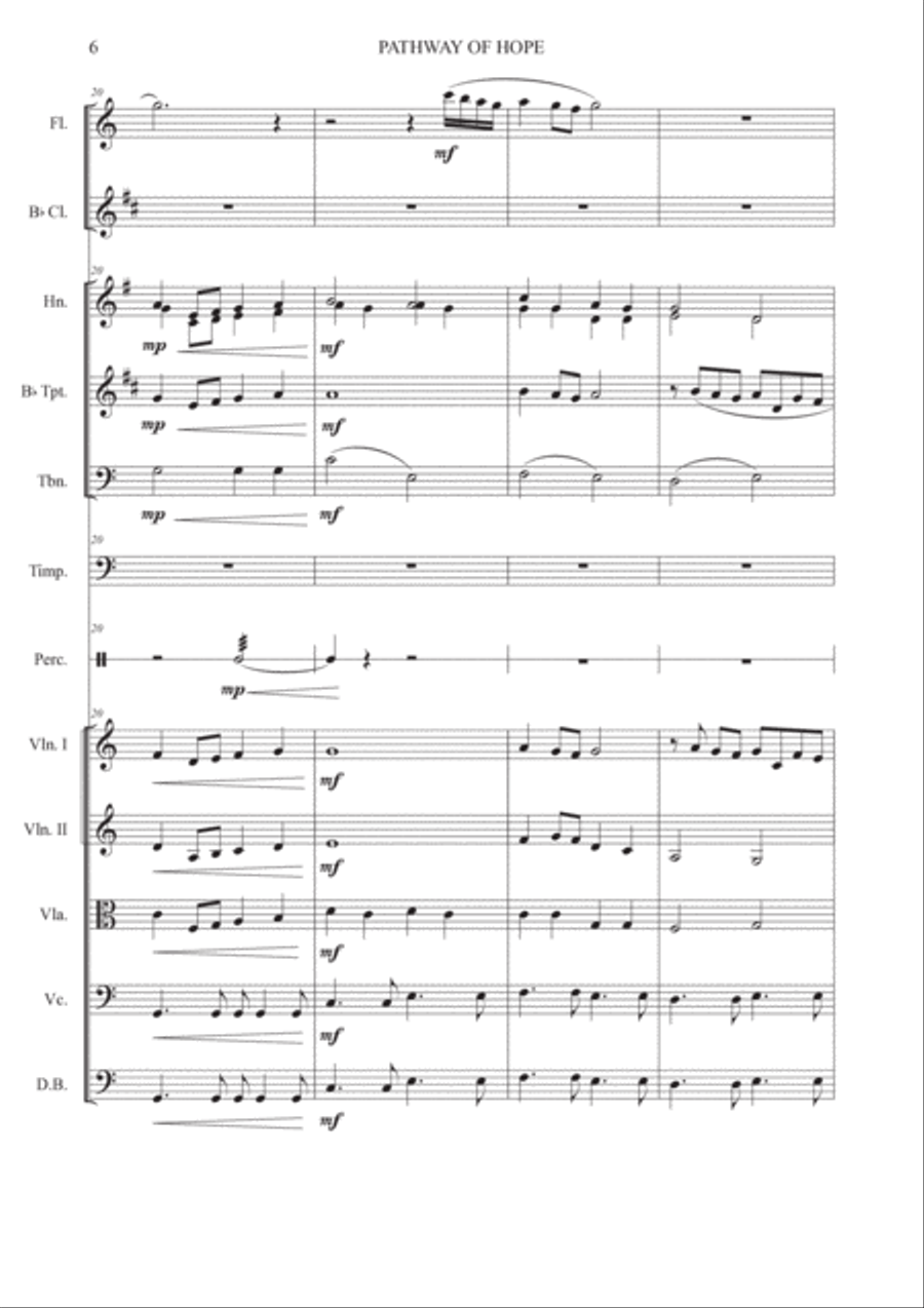 Pathway Of Hope - Score Only Chamber Music scores gallery preview page 6