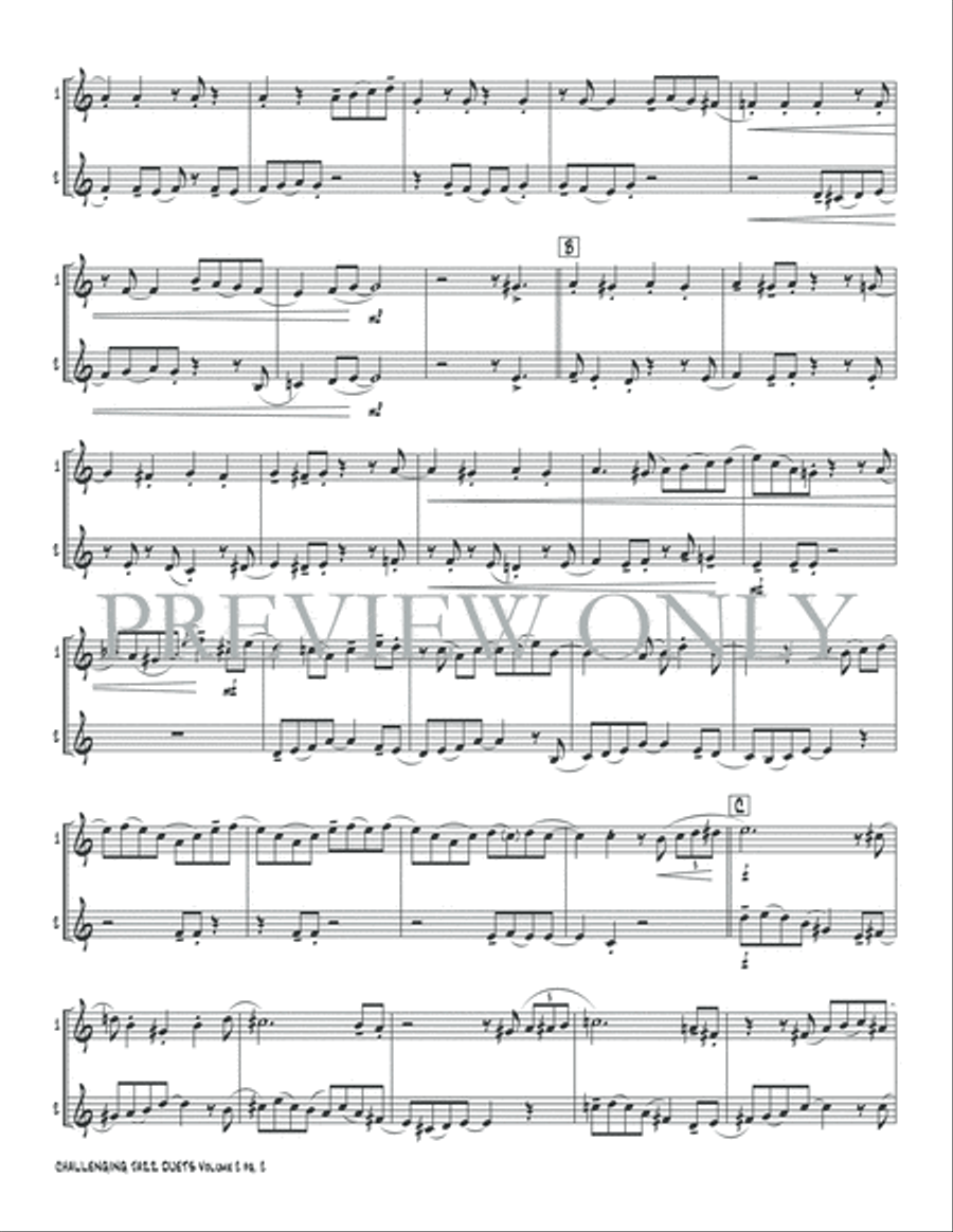 Challenging Jazz Duets, Volume 2 Small Ensemble scores gallery preview page 4