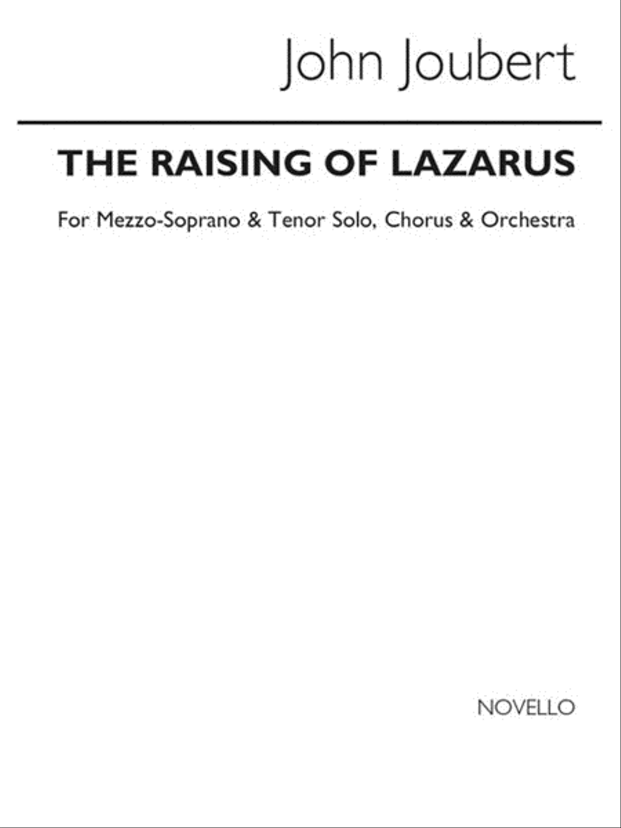 The Raising of Lazarus, Op. 67 Choir scores gallery preview page 1