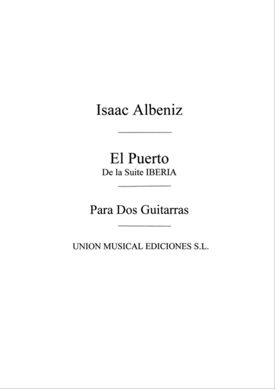 El Puerto From Iberia Acoustic Guitar scores gallery preview page 1