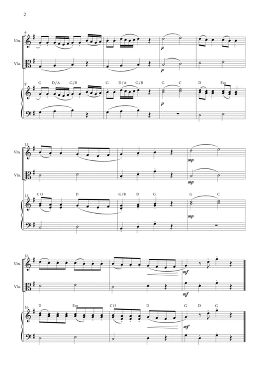 Serenade in G major, K. 525 / Eine kleine Nachtmusik /A Little Night Music - Violin, Viola (chords) image number null