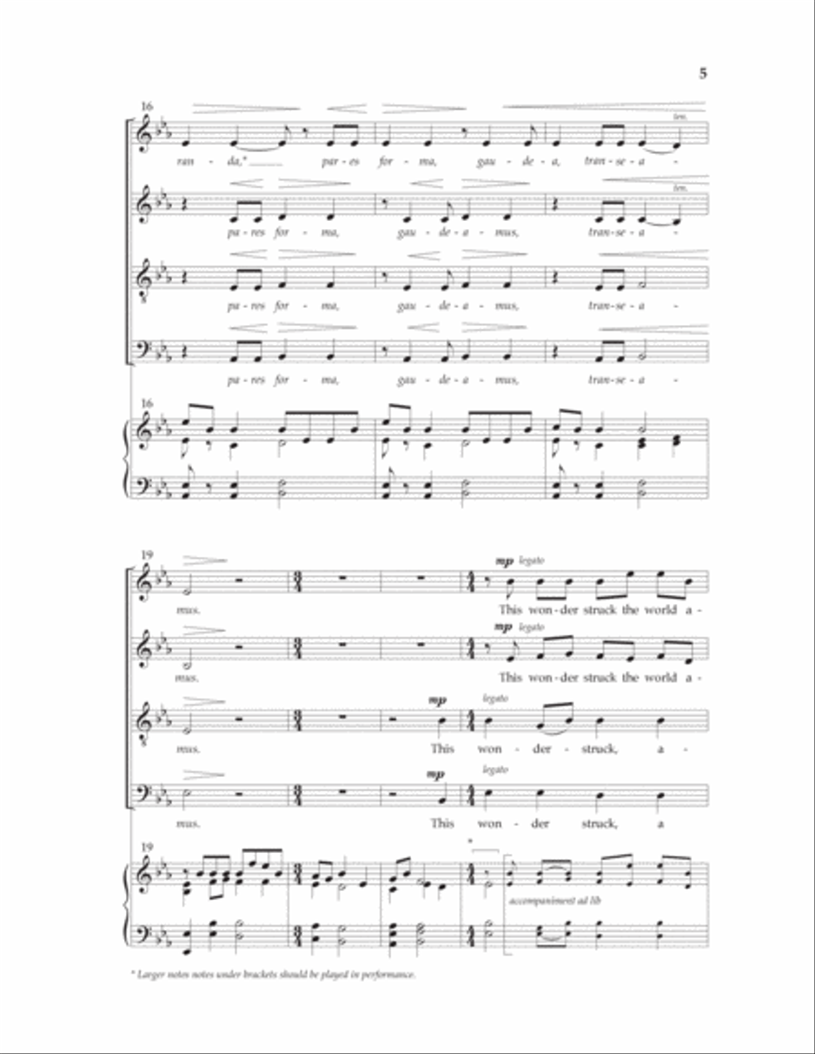 Res Miranda (Wonderful Thing) 4-Part scores gallery preview page 3