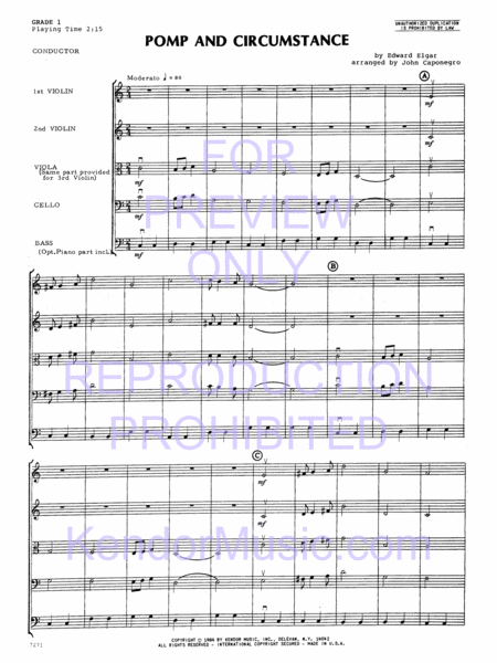 Pomp And Circumstance (Full Score)