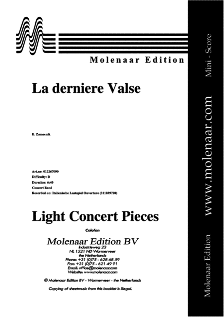 La Derniere Valse Concert Band scores gallery preview page 2