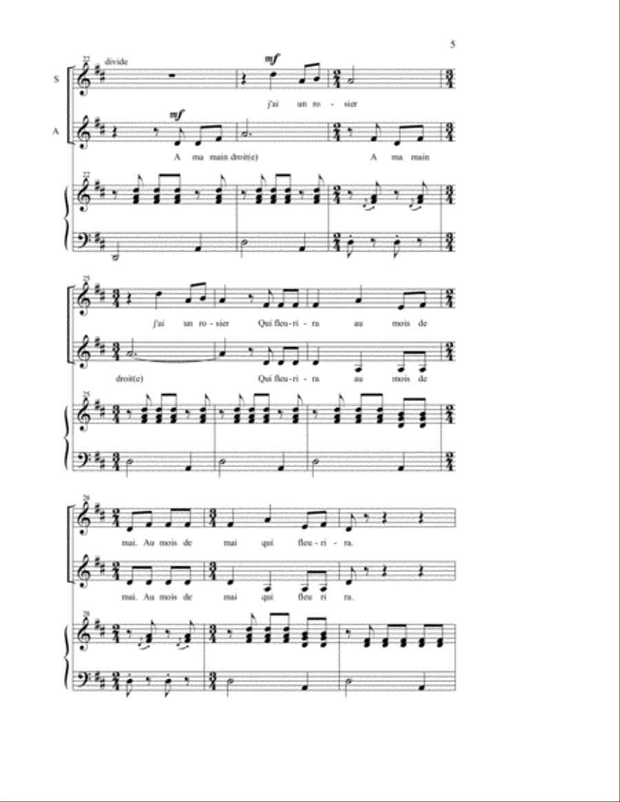 A ma main droite A ma main droite 2-Part scores gallery preview page 4