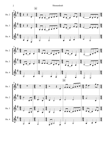 Shenandoah (Horn Quartet)
