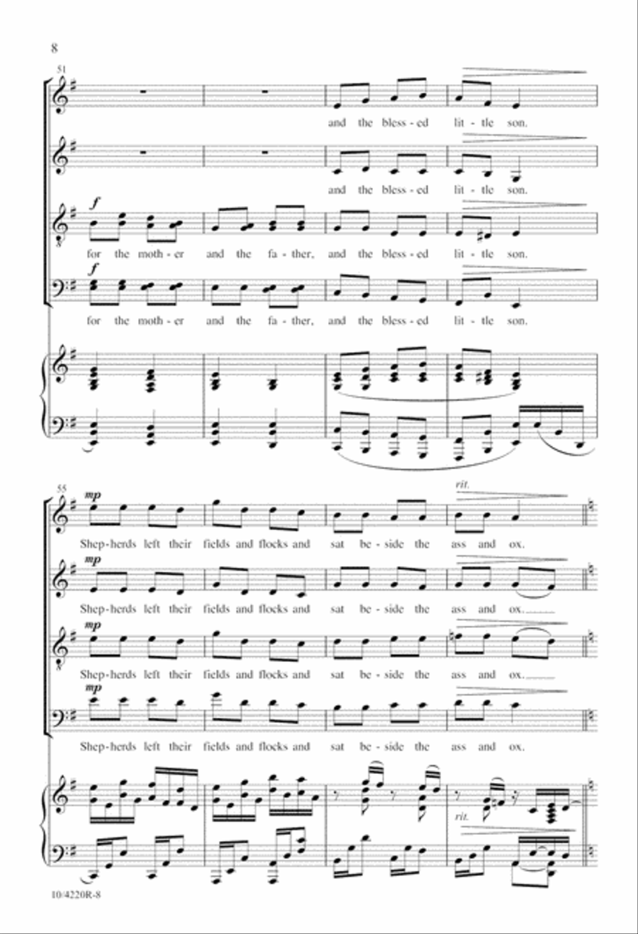 Jesus, Jesus, Rest Your Head Divisi scores gallery preview page 8