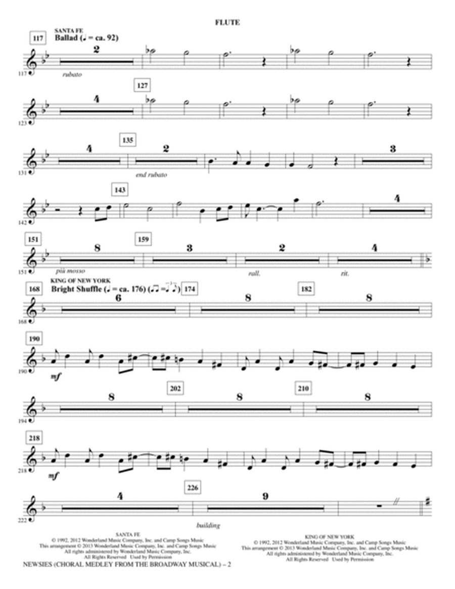 Newsies (Choral Medley) - Flute