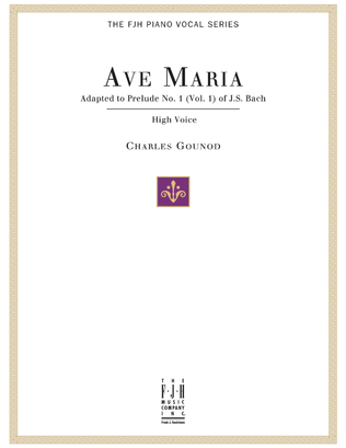 Book cover for Ave Maria, For High Voice and Piano