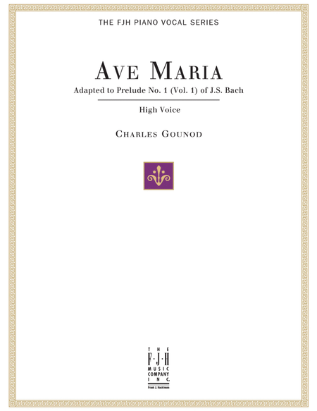Ave Maria, For High Voice and Piano