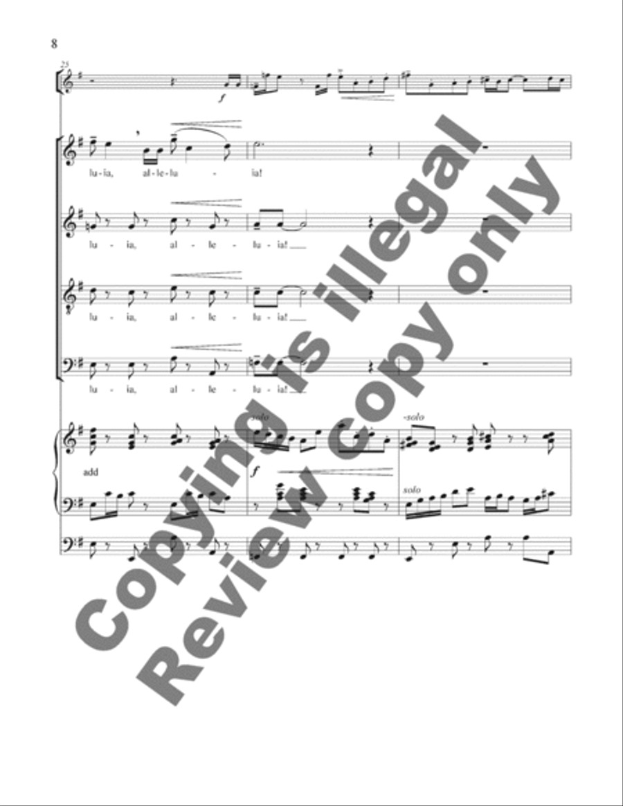 Regina coeli, laetare Regina coeli, laetare 4-Part scores gallery preview page 8