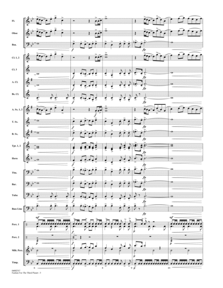 Fanfare for the Third Planet - Full Score