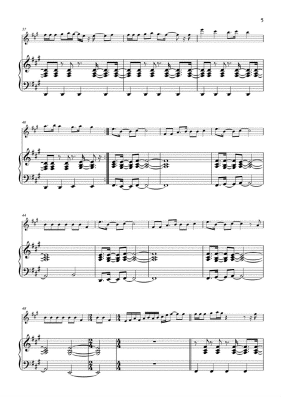 Into You Flute Solo scores gallery preview page 5