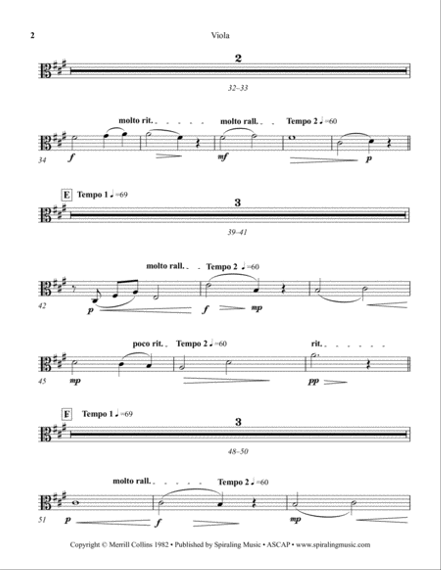 Soyez Gentille in A for Viola Viola Solo scores gallery preview page 2