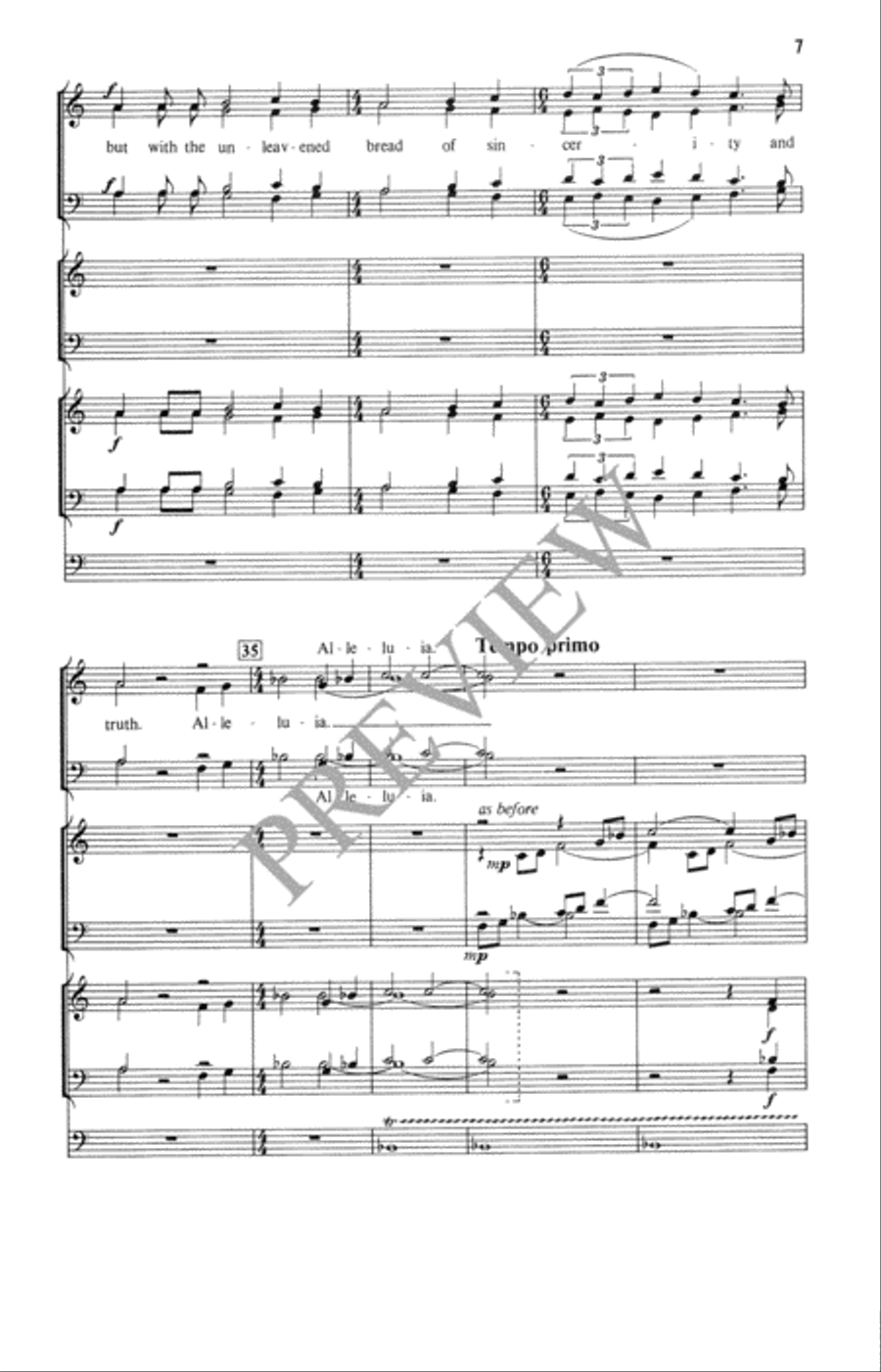 Processional for Easter Processional for Easter 4-Part scores gallery preview page 8