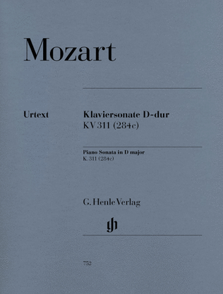 Book cover for Piano Sonata in D Major K311 (284c)