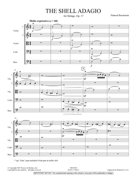 The Shell Adagio - Conductor Score (Full Score)