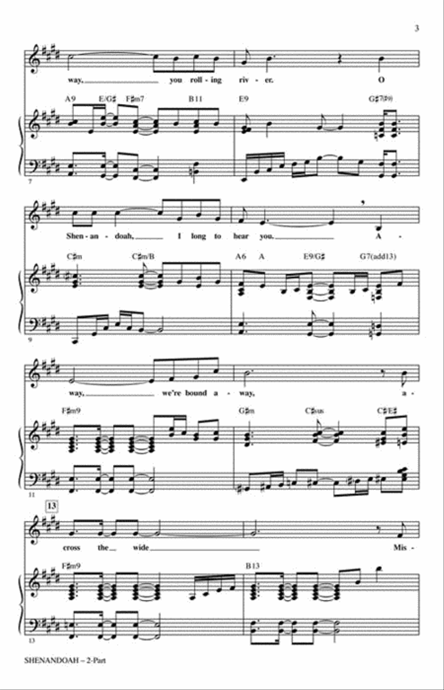 Shenandoah Shenandoah 2-Part scores gallery preview page 3