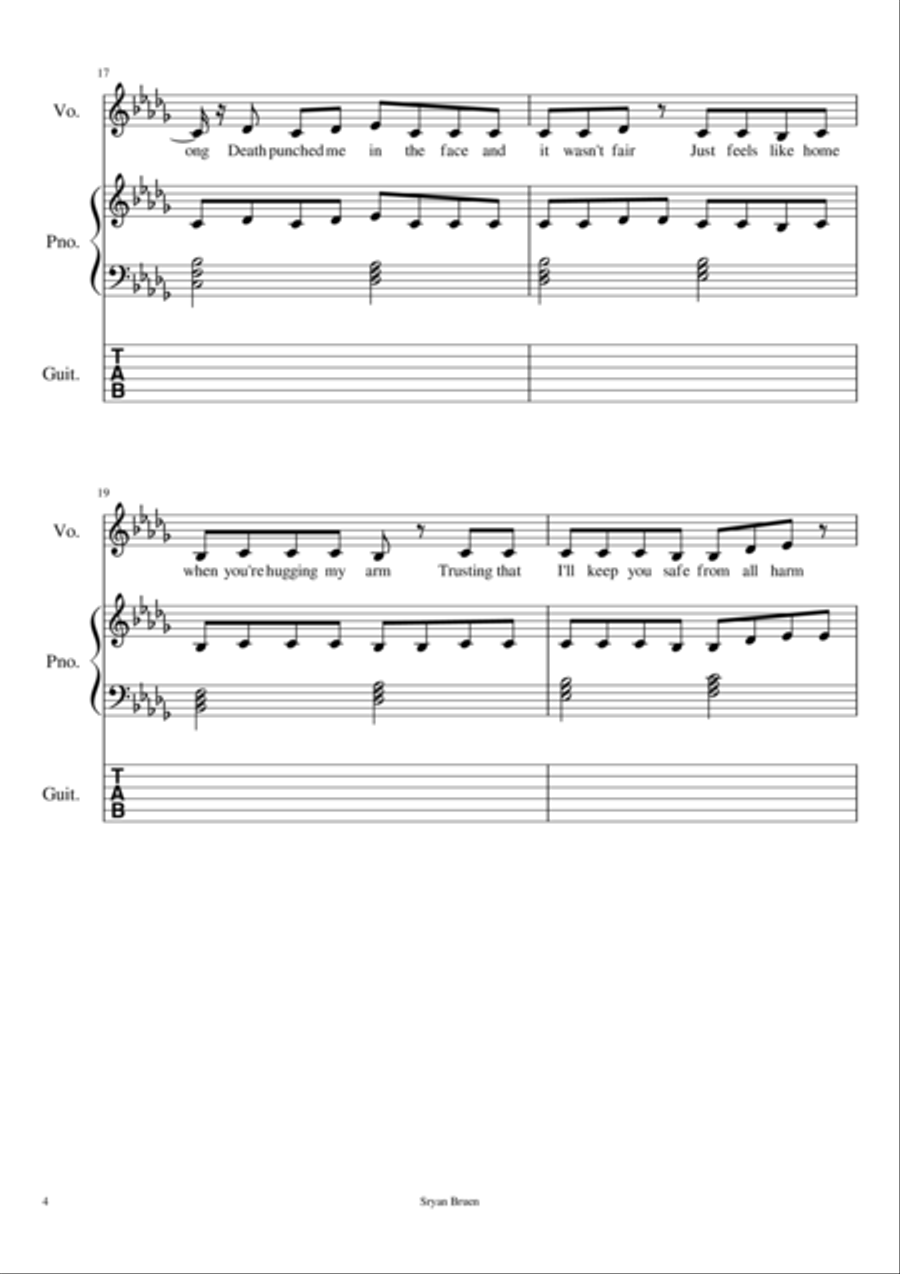 Abandoned Love Voice scores gallery preview page 4