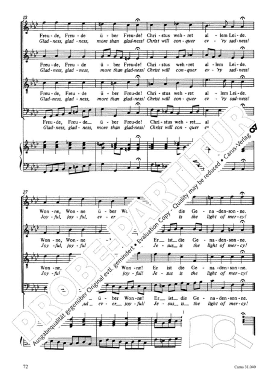 Christ was manifested for this purpose (Dazu ist erschienen der Sohn Gottes) ATB scores gallery preview page 73