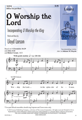 O Worship the Lord