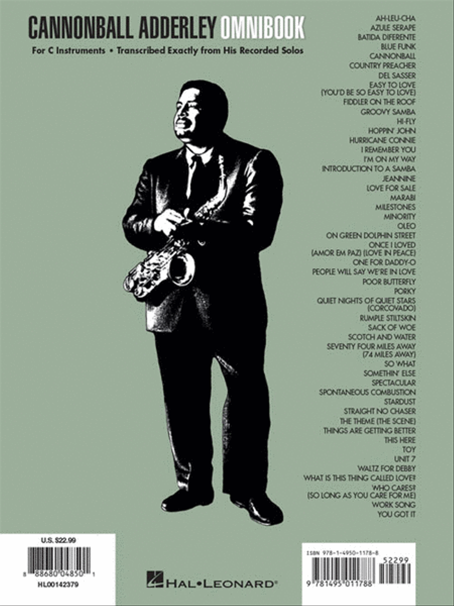 Cannonball Adderley - Omnibook C Instrument scores gallery preview page 6