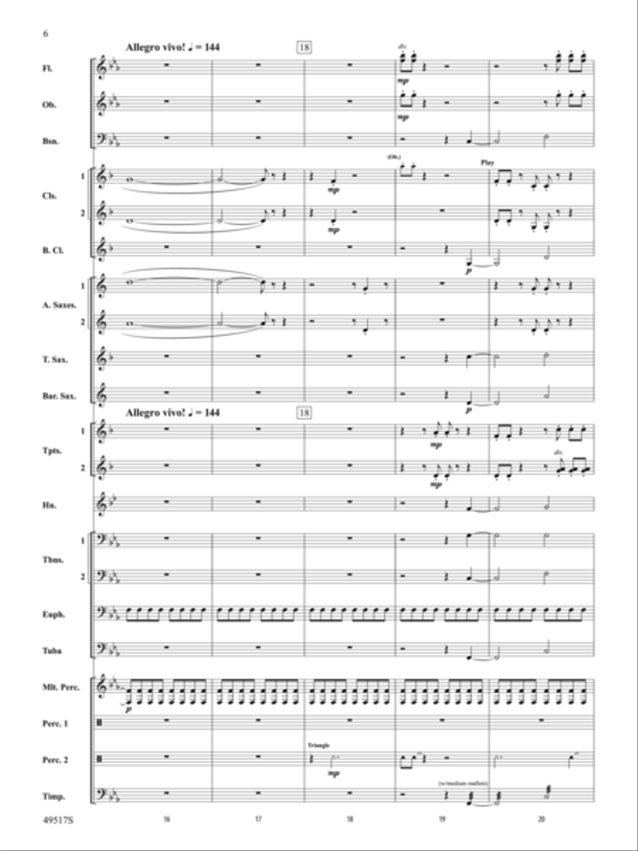 Starfall: Score Concert Band scores gallery preview page 6