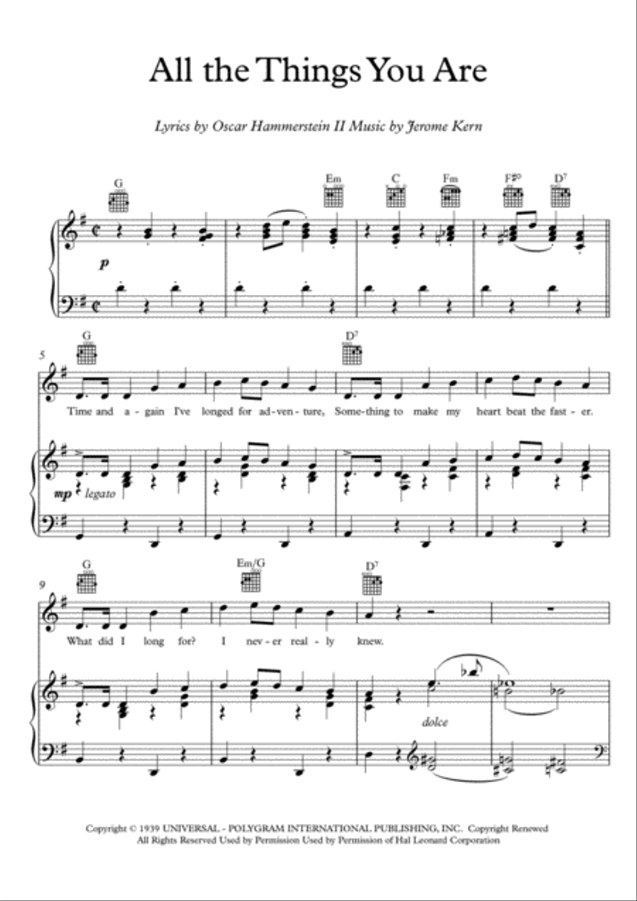 All The Things You Are Voice scores gallery preview page 1