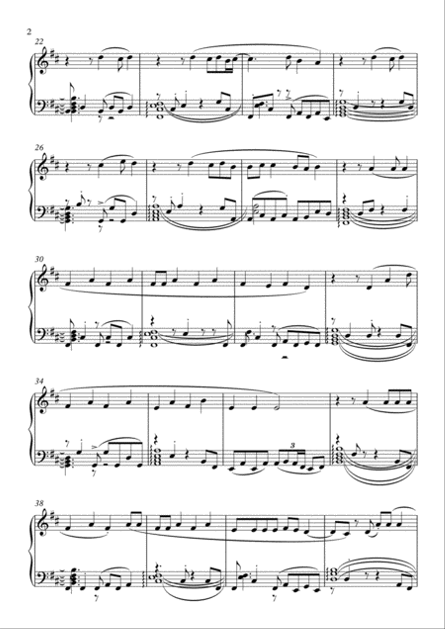 Oh Madhu – Julayi Oh Madhu – Julayi Piano Solo scores gallery preview page 2