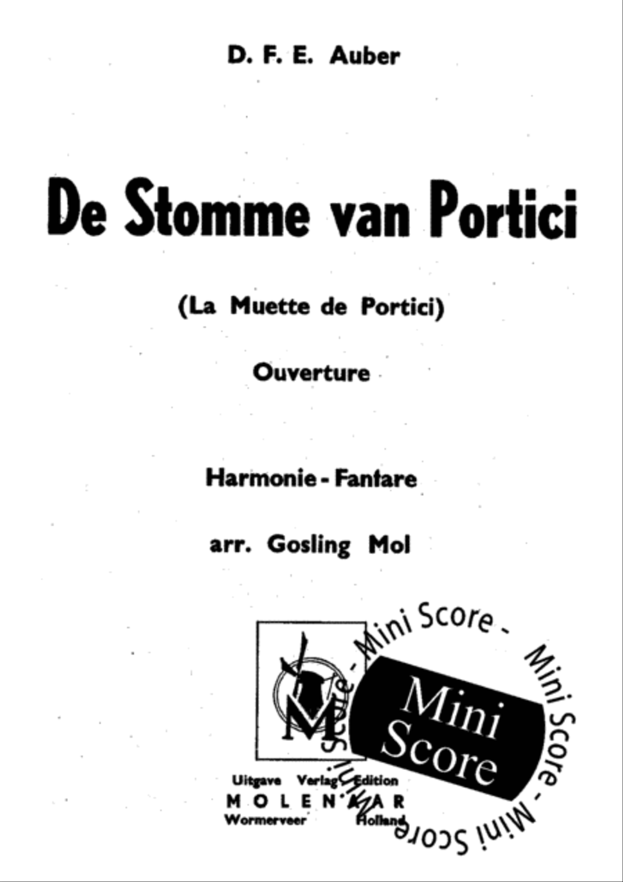 De Stomme van Portici Concert Band scores gallery preview page 3