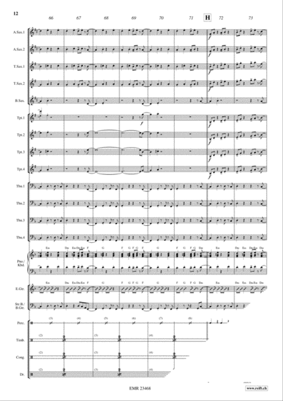 Starsky & Hutch Big Band scores gallery preview page 12