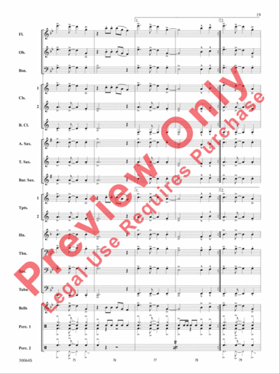 A Taylor Swift Duo Concert Band scores gallery preview page 20