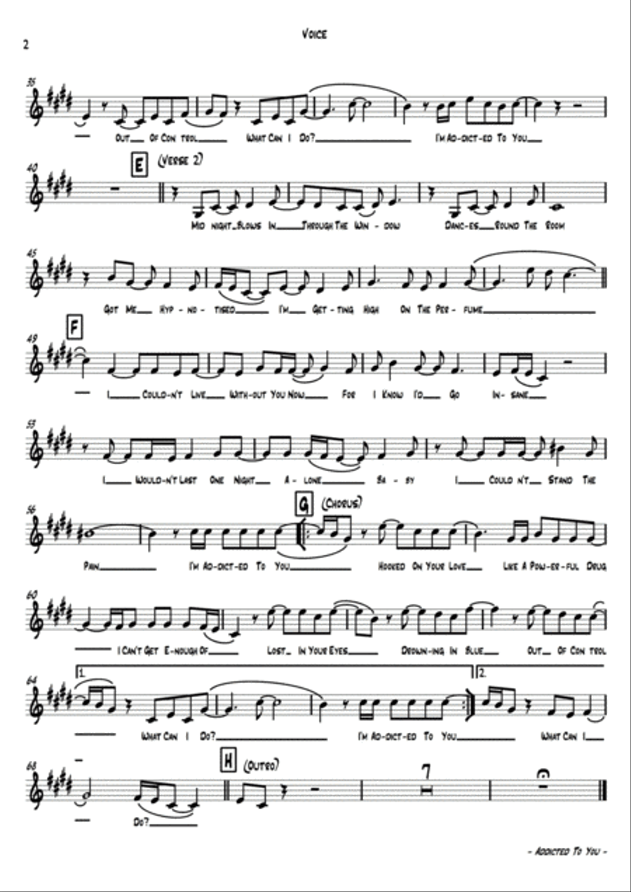 Addicted To You Addicted To You Small Ensemble scores gallery preview page 3