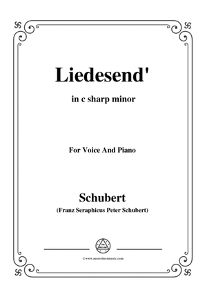 Schubert-Liedesend’,in c sharp minor,for Voice and Piano