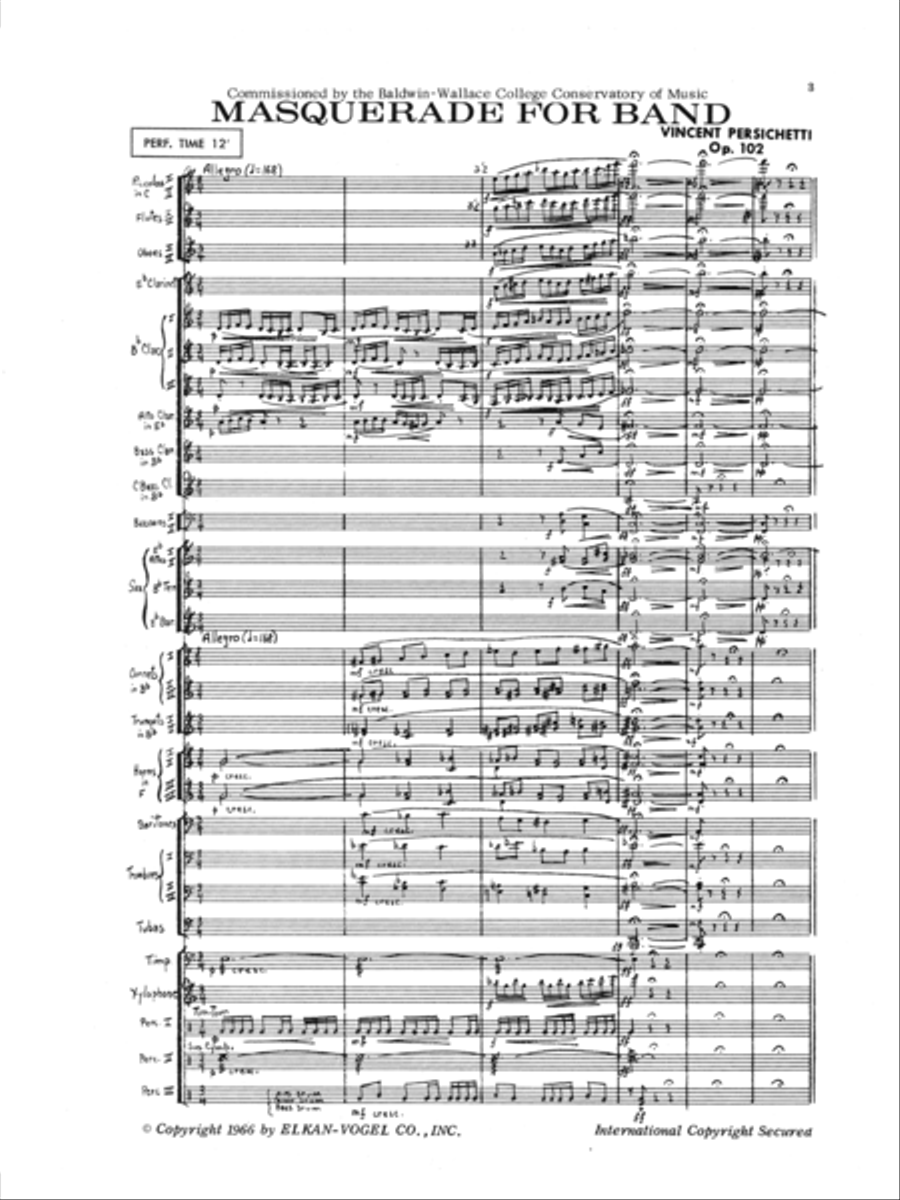 Masquerade For Band Masquerade For Band Concert Band scores gallery preview page 2