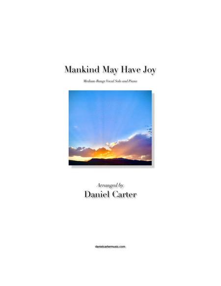 Mankind May Have Joy—Medium-Range Vocal Solo and Piano image number null