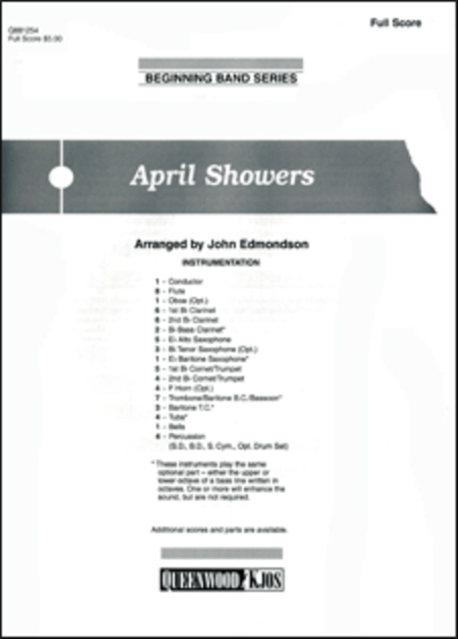April Showers - Score Concert Band scores gallery preview page 1