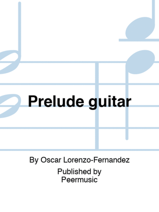 Book cover for Prelude guitar