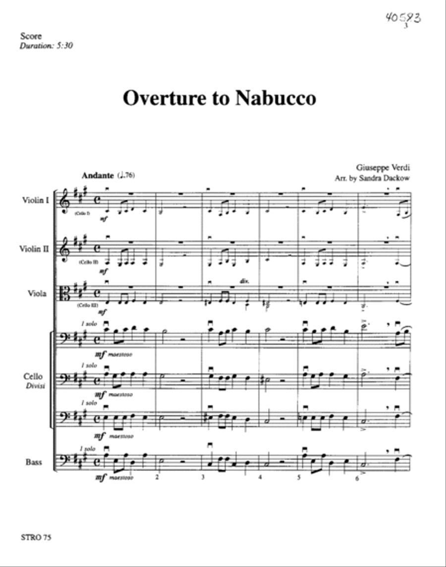 Nabucco: Overture