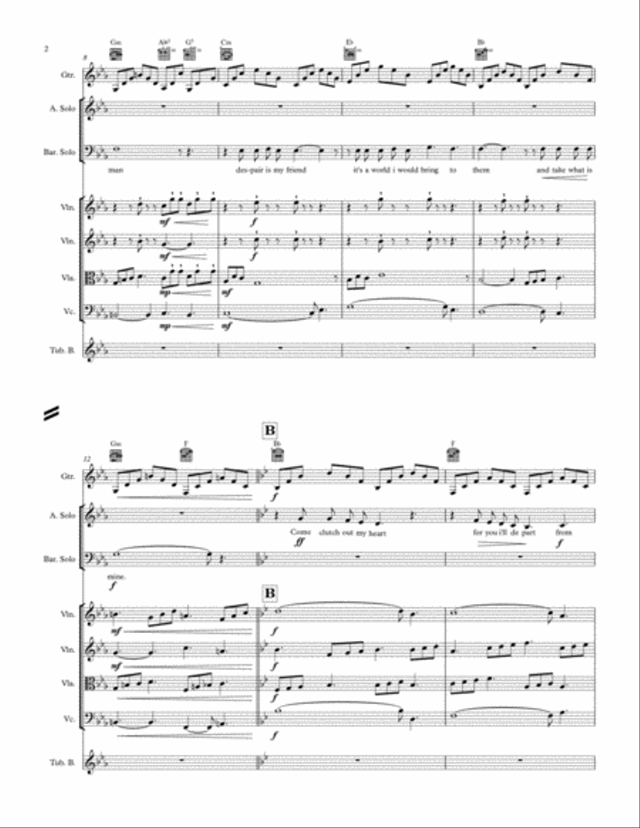 Come Clutch Out My Heart Chamber Orchestra scores gallery preview page 2