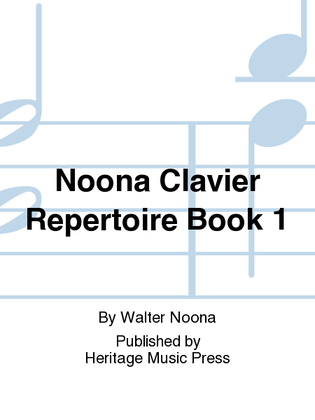 Book cover for Noona Clavier Repertoire Book 1