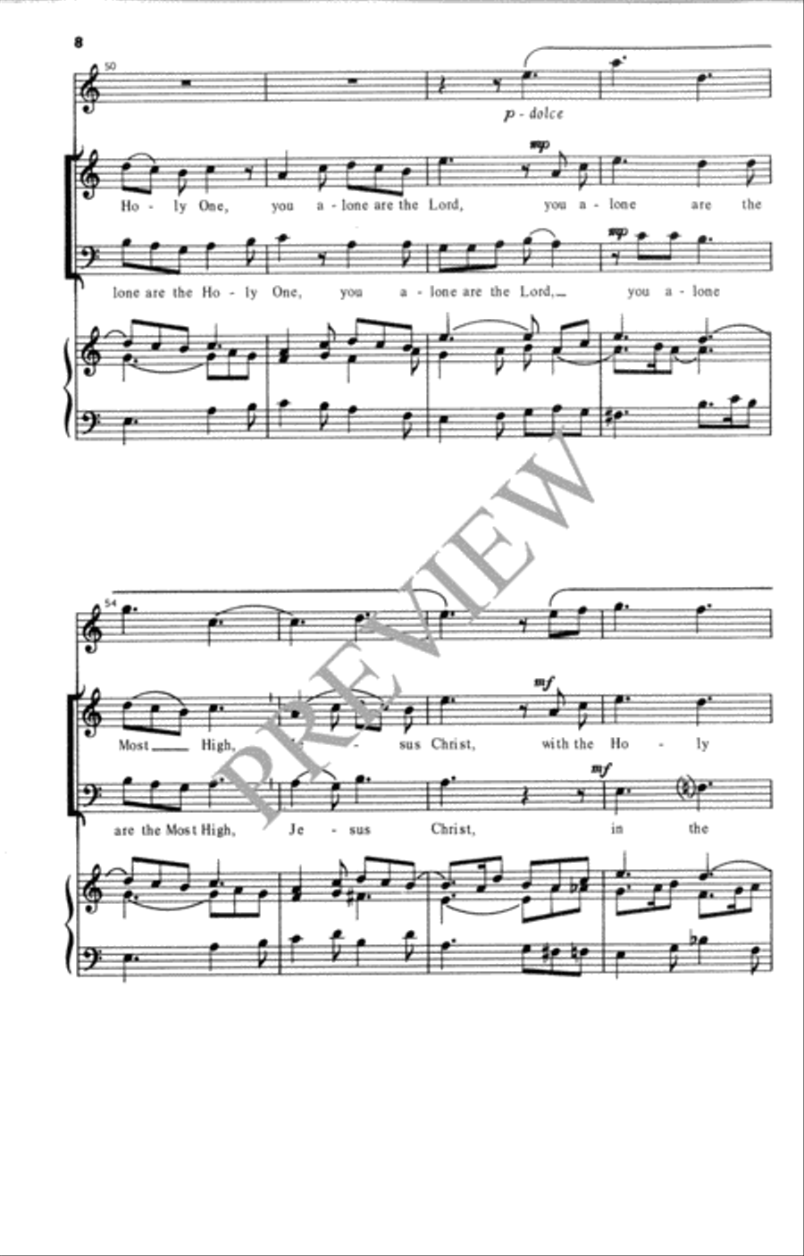 Gloria for Eastertime - Two-part edition 2-Part scores gallery preview page 9